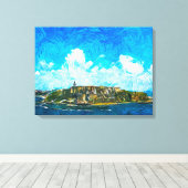 プエルトリコの引き伸ばしキャンバス印刷 キャンバスプリント (インサイチュ (ウッドフロア))