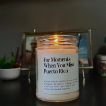 プエルトリコの思い出が香るキャンドルラベル