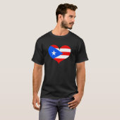 プエルトリコの旗が好き Tシャツ (正面フル)