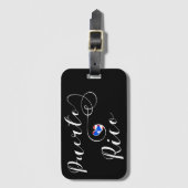 プエルトリコの旗のハート、プエルトリコの旗 ラゲッジタグ (正面縦)