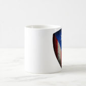 プエルトリコの旗のマグ コーヒーマグカップ (中央)