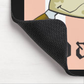 プエルトリコの旗を持つCoquiのカエル マウスパッド (コーナー)