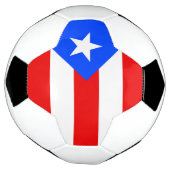 プエルトリコの旗 サッカーボール (回転)