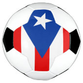 プエルトリコの旗 サッカーボール (回転)