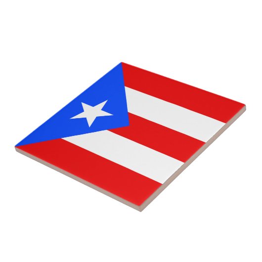 プエルトリコの旗 タイル (側面)