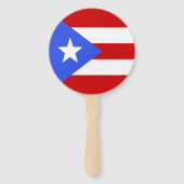 プエルトリコの旗 ハンドファン (正面)