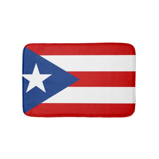 プエルトリコの旗 バスマット (正面)