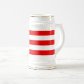 プエルトリコの旗 ビールジョッキ (正面右)