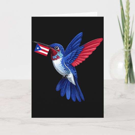 プエルトリコの旗 ボリクア プエルトリコの旗 カード (正面)