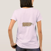 プエルトリコの旗+地図+テキストTシャツ Tシャツ (裏面)