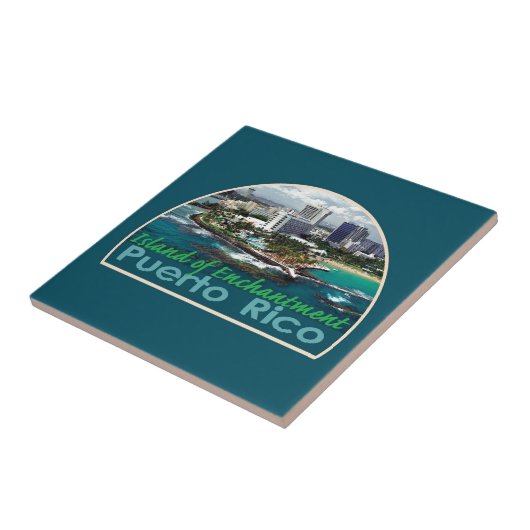 プエルトリコの正方形のタイル タイル (側面)