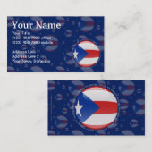 プエルトリコの泡旗 名刺 (正面/裏面)