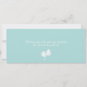 プエルトリコの航空郵便の搭乗券の結婚式 招待状 (裏面)