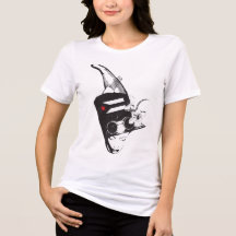 プエルトリコの芸術的なパンク女子Tシャツ