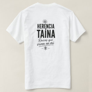 プエルトリコの誇り 私の中に生きるタイノの遺産 Tシャツ