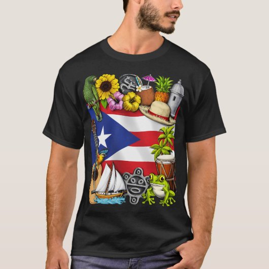 プエルトリコの遺産 Tシャツ (正面)