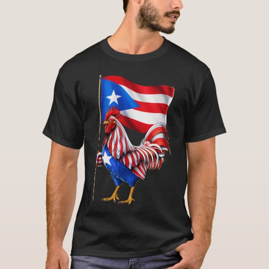 プエルトリコの雄鶏 Tシャツ (正面)