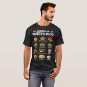 プエルトリコの食べ物 Tシャツ (正面フル)