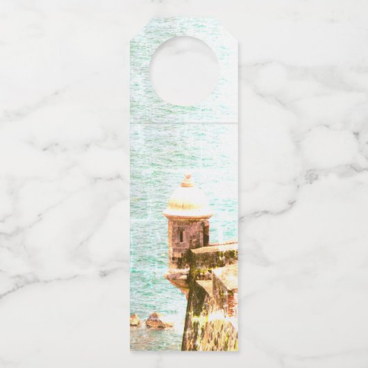 プエルトリコのCoquito El Morroのクラシック ボトルネックタグ (裏面)