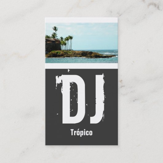 プエルトリコのDJ 名刺 (正面)