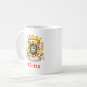 プエルトリコのOrtizの盾 コーヒーマグカップ (正面左)