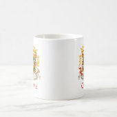 プエルトリコのOrtizの盾 コーヒーマグカップ (中央)