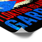 プエルトリコは浮遊島のゴミではない ポスター (角)