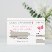 プエルトリコへの搭乗券の出欠確認 出欠カード (スタンド正面)