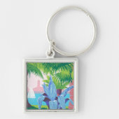 プエルトリコを宣伝するヴィンテージ旅行ポスター2 キーホルダー (正面)