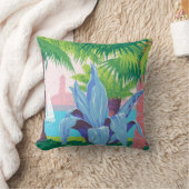 プエルトリコを宣伝するヴィンテージ旅行ポスター2 クッション (ブランケット)