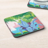 プエルトリコを宣伝するヴィンテージ旅行ポスター2 コースター (左側)