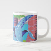 プエルトリコを宣伝するヴィンテージ旅行ポスター2 ジャンボコーヒーマグカップ (右)