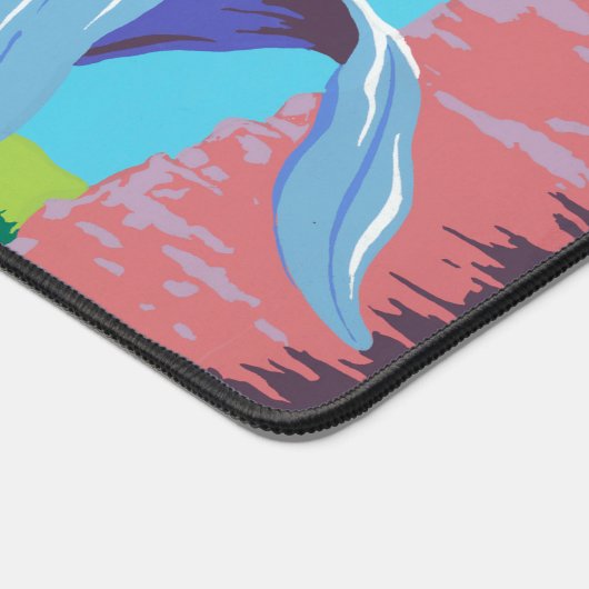 プエルトリコを宣伝するヴィンテージ旅行ポスター2 デスクマット (コーナー)