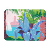 プエルトリコを宣伝するヴィンテージ旅行ポスター2 マグネット (横)