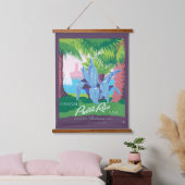 プエルトリコを宣伝するヴィンテージ旅行ポスター2 吊り下げ型タペストリー (寝室)