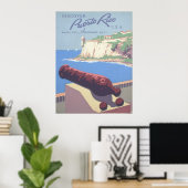 プエルトリコを宣伝するヴィンテージ旅行ポスター ポスター (ホームオフィス)