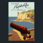 プエルトリコを発見 ポスター<br><div class="desc">1936年から1940年の間にWorks Progress Administration(WPA)のために作成された、モルロ城(El Castillo San Felipe del Morro, San Juan)からの港の眺めを示す、観光のためにプエルトリコを宣伝するヴィンテージのポスター。</div>