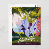 プエルトリコを発見 ポストカード (正面/裏面)