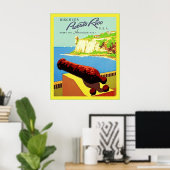 プエルトリコを発見～ヴィンテージ旅行 ポスター (ホームオフィス)