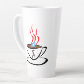 プエルトリコアロマコーヒーラテマグ カフェラテマグ (左アングル)