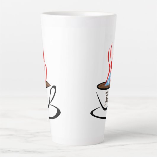 プエルトリコアロマコーヒーラテマグ カフェラテマグ (正面)