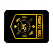 プエルトリコエンブレム マグネット (横)