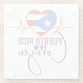 プエルトリコエンミコラゾンプエルトリカプライド  ガラスコースター (裏面)