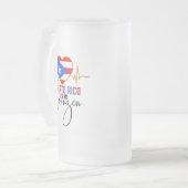 プエルトリコエンミコラゾンプエルトリカプライド フロストグラスビールジョッキ (正面左)