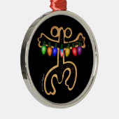 プエルトリコクリスマスコキタイノシンボルボリチュア国旗 メタルオーナメント (右)