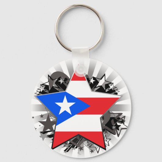 プエルトリコスター キーホルダー (正面)