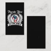 プエルトリコストロングフラグボリク誇りを持ったア市民 名刺 (正面/裏面)