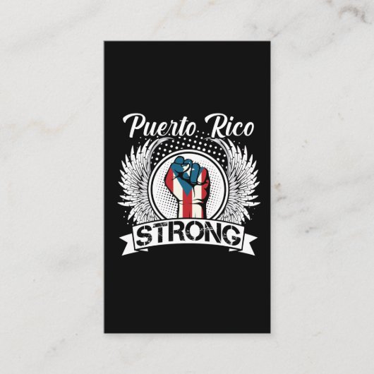 プエルトリコストロングフラグボリク誇りを持ったア市民 名刺 (正面)