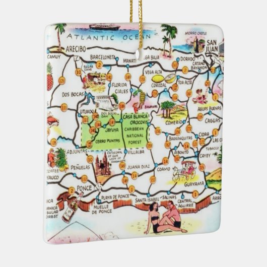 プエルトリコハガードセラミックオーナメント セラミックオーナメント (右)