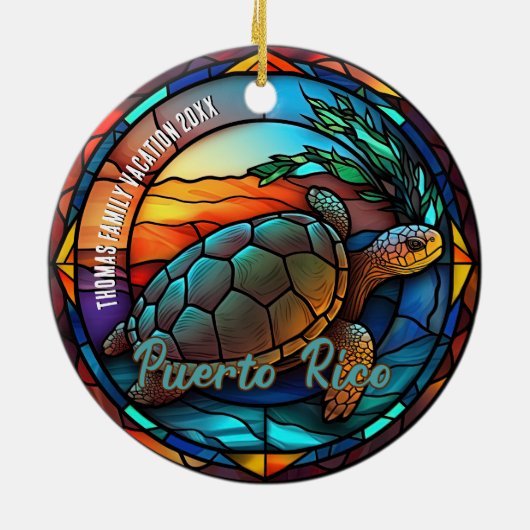 プエルトリコバケーションサミナリー セラミックオーナメント (裏面)